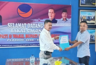 Tekadnya Mengabdi Untuk Rokan Hulu, H Murnis Daftar ke Partai NasDem