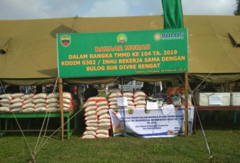 Ada Bazar Murah di TMMD ke-104 2019 Kuansing