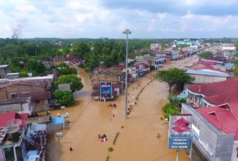 Rokan Hulu Banjir, 674 Rumah Warga Terendam Air   