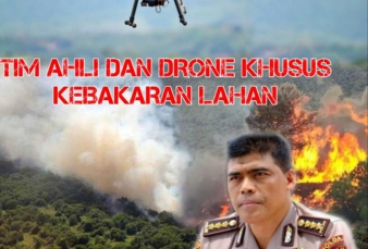 Polda Riau Datangkan Drone Khusus dan Tim Ahli Tangani Karhutla