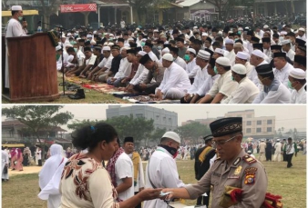 Sholat Istisqo, Guru se Mandau dan Batshol Padati Lapangan SSK Duri