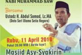 Wak.., Malam Nanti Ada Tabligh Akbar Bersama Ustaz Somad