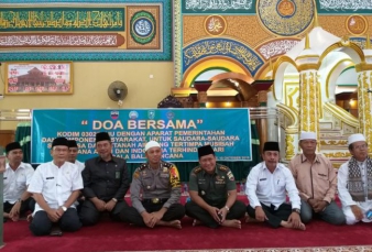 Kodim 0302/Inhu bersama Forkopimda Gelar Doa Bersama 