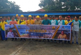 PUPR Rohul Gelar Ragam Lomba dan Goro Bersihkan Saluran di Sejumlah Desa