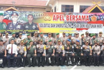 Apel Bersama: Wujud Peningkatan Sinergitas TNI-Polri