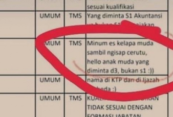 Kocak, Panitia Umumkan Peserta yang Tak Lolos CPNS Pakai Pantun