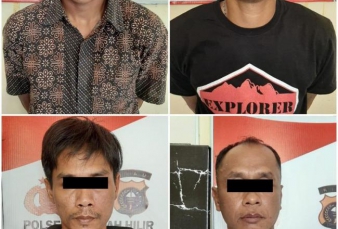 Belum Sempat Curi Sapi, 4 Pria Ini Ditangkap Polres Rokan Hulu 