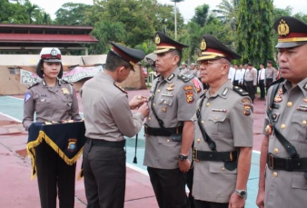 Sejumlah Pejabat Polres Inhu di Sertijab