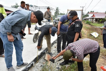 Hambat Pelanggaran, TP4D ke Pulau Rupat Kontrol Lima Proyek Peningkatan Jalan