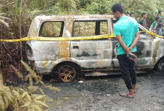 Mobilnya Dibakar di Kampar, Pedagang Tepung Bakso Hilang 