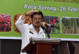 Mentan Syahrul Ajak Tingkatkan Produksi Pertanian