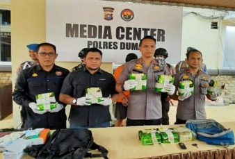 Gendong 9 Kilogram Sabu, SB Diringkus Polres Dumai