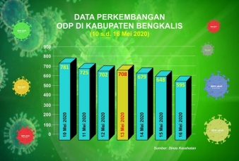 Menurun, Total ODP Tinggal 595 Orang di Kabupaten Bengkalis