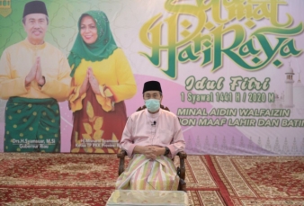 Gubernur Riau dan Para Kepala Daerah Silaturahmi Secara Virtual