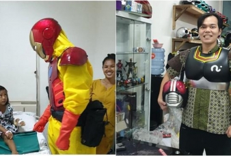 Viral Dokter Berkostum Superhero Tangani Pasien Corona di Bogor