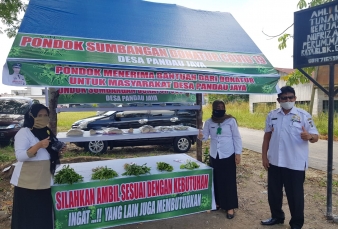 Pondok Sumbangan Donatur Covid-19, Cara Warga Kampar Bantu Sesama