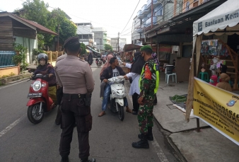 TNI-Polri Pantau Kedisiplinan Warga Meranti