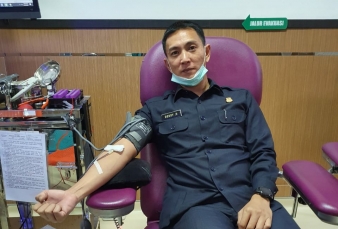 Peserta Sespimmen Donor Darah Sambut Hari Bhayangkara