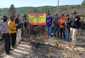 Polres Pelalawan Amankan Dua Pelaku Pembakaran TNTN 