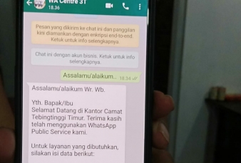 WhatsApp Center Kecamatan Terluar Indonesia