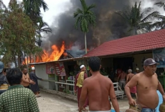 Rumah dan Pemiliknya di Inhil Terbakar