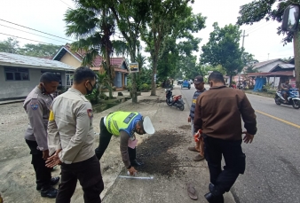 Warga Kampar Tertabrak Anggota Polisi hingga Meninggal Dunia