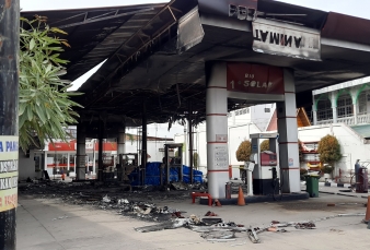 Gegara Bunyi HP, SPBU Terbakar di Pekanbaru