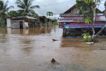 Kutai Kartanegara Dilanda Banjir Total 455 Rumah Tergenang