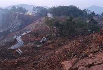 Tanah Longsor di Bogor, Korban Jiwa Nihil Dua Rumah Warga Rusak Berat 