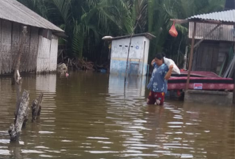 Ribuan Kepala Keluarga di Desa Tanjung Rejo Rumanhya Kebanjiran