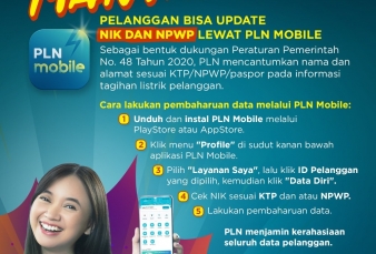 Cara Perbaharui Data NIK dan NPWP Pelanggan Bisa Lewat PLN Mobile