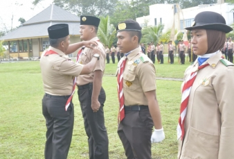 Buka Perkemahan Pramuka SWK di Cadika Deliserdang, Ini Pesan Pangdam I BB