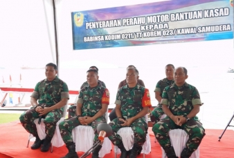 Perahu Motor Dari Kasad Untuk Babinsa Pulau Mursala