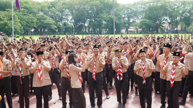 Raimuna Gerakan Pramuka Sumut ke-VIII Resmi Ditutup Plt Bupati Langkat