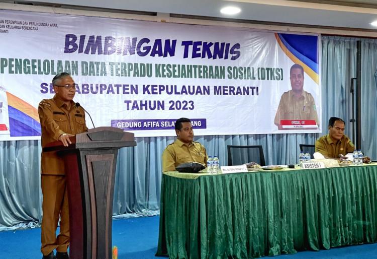 Buka Bimtek DTKS, Ini Pesan Asisten I Setdakab Kepulauan Meranti