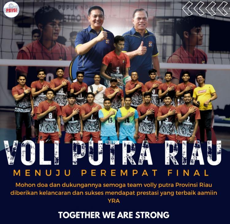 Tim Voli Putra Riau Tembus Delapan Besar Kapolri Cup 2023