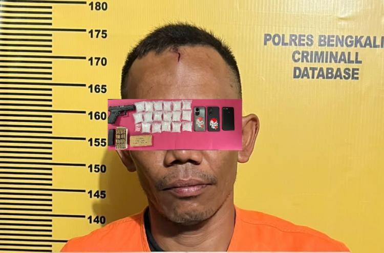 Gerebek Rumah, Polisi Garuk Kurir Sabu Sita Pistol Glock 19, Sabu dan Pil Ekstasi