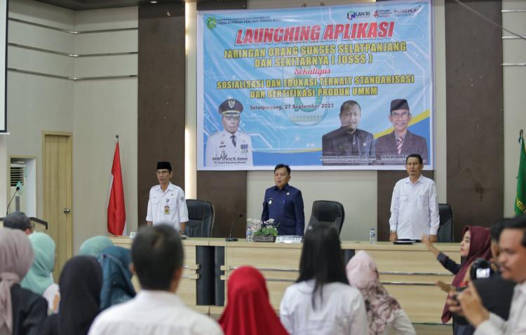 Launching Aplikasi JOSS, Ini Terobosan Pemkab Meranti Bagi Pelaku UMKM