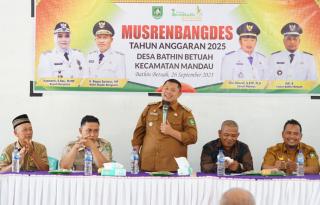 Musrenbang Desa Bathin Betuah, Ini Arahan Camat Mandau