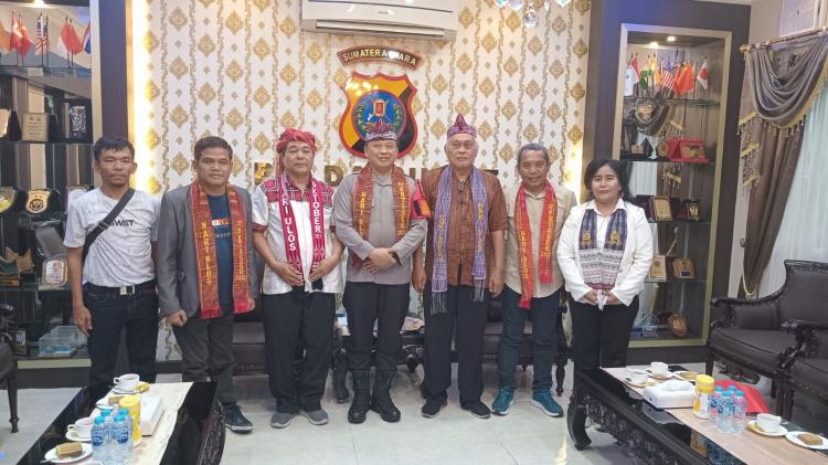 Tim Kerja Panitia Ulos Nasional Diterima Kapolda Sumut, Kerahkan Anggota Bantu Pengamanan