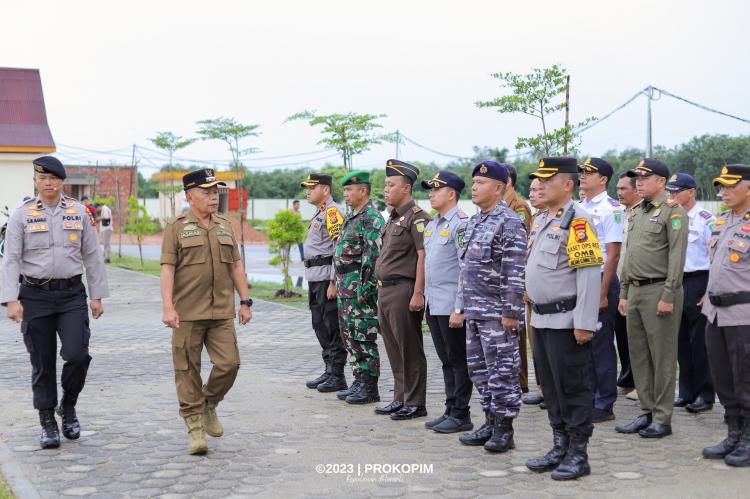 Polres Meranti Apel Kesiapan Pengamanan Pemilu 2024, Asmar: Pemkab Siap Dukung