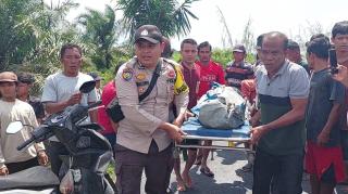 Geger! Warga Sekapas Temukan Pemotor Tewas Hanyut di Sungai Rokan