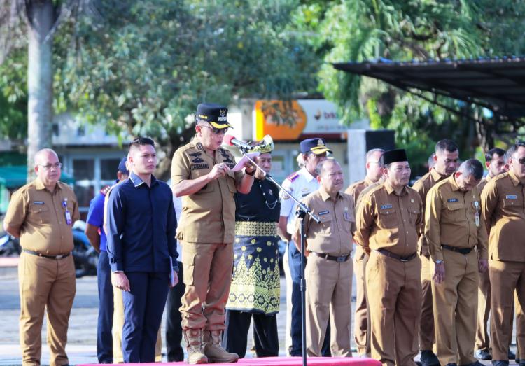 Pemkab Meranti Gelar Apel Kesiapsiagaan dan Rakor Virtual Darurat Banjir