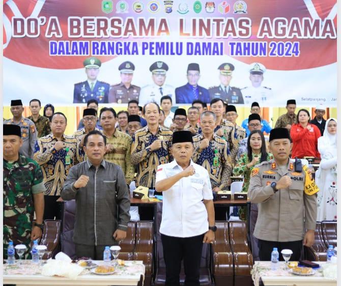 Ada H Asmar di Doa Bersama Lintas Agama Pemilu Damai 2024