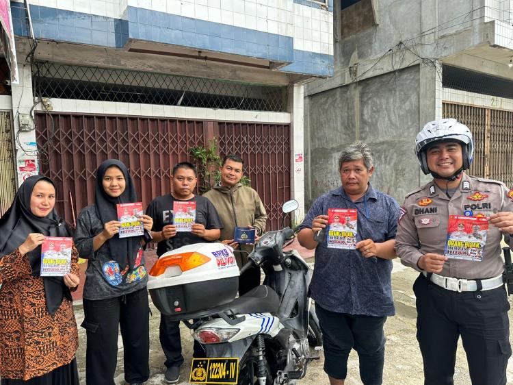 Cara Unik Ditlantas Polda Riau, Cooling System melalui Petugas BPKB Delivery