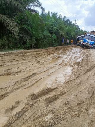 Infrastruktur Jalan Rusak lantaran Minim Perhatian Gambaran Desa Persiapan di Rohul