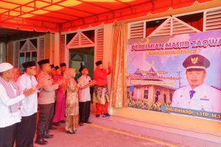 Resmikan Mushala Jadi Masjid Taqwa di Jalan Jawa, Ini Petuah Camat Mandau