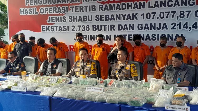 Jaringan Pemasok Narkoba ke Wilayah Panger Pekanbaru Dibongkar