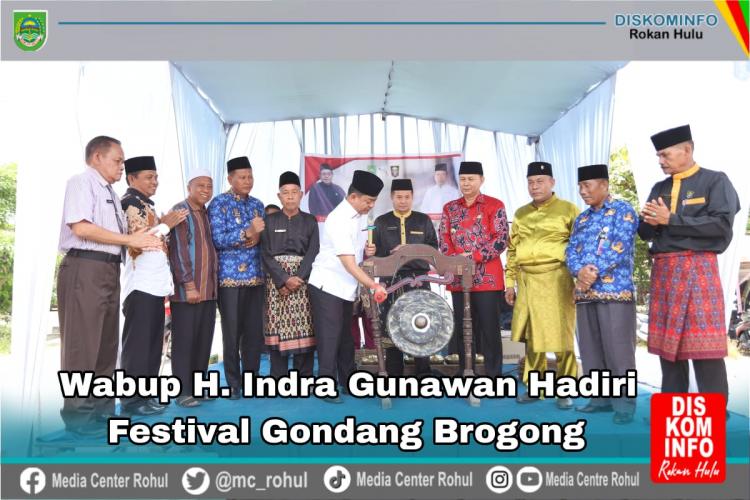 Lestarikan Kesenian Daerah, H Indra Gunawan Hadiri Perlombaan Gondang Berogong