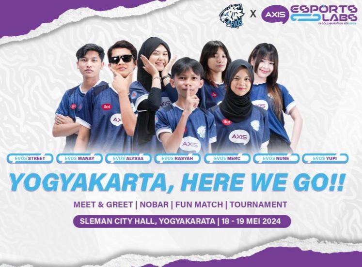 Kolaborasi AE Esports Labs, AXIS dan EVOS Gelombang Euforia Esports di Yogyakarta